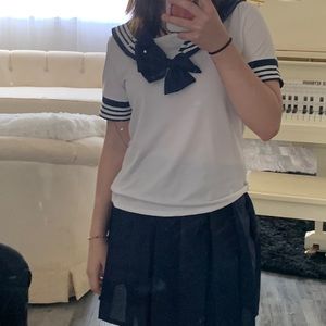 school girl sailor cosplay